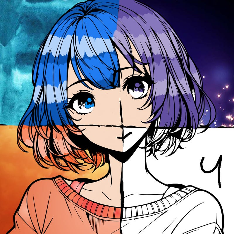 pretty realistic anime girl with short hair