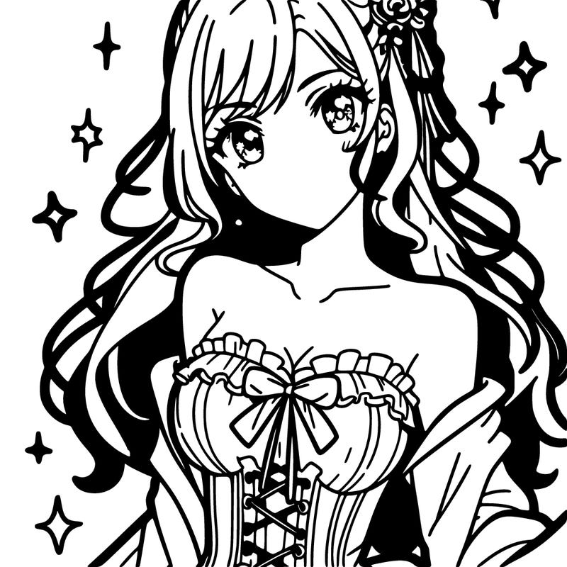 one beautiful japanese pop idol anime woman