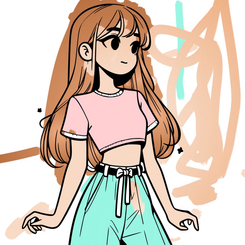 girl in a cute crop top