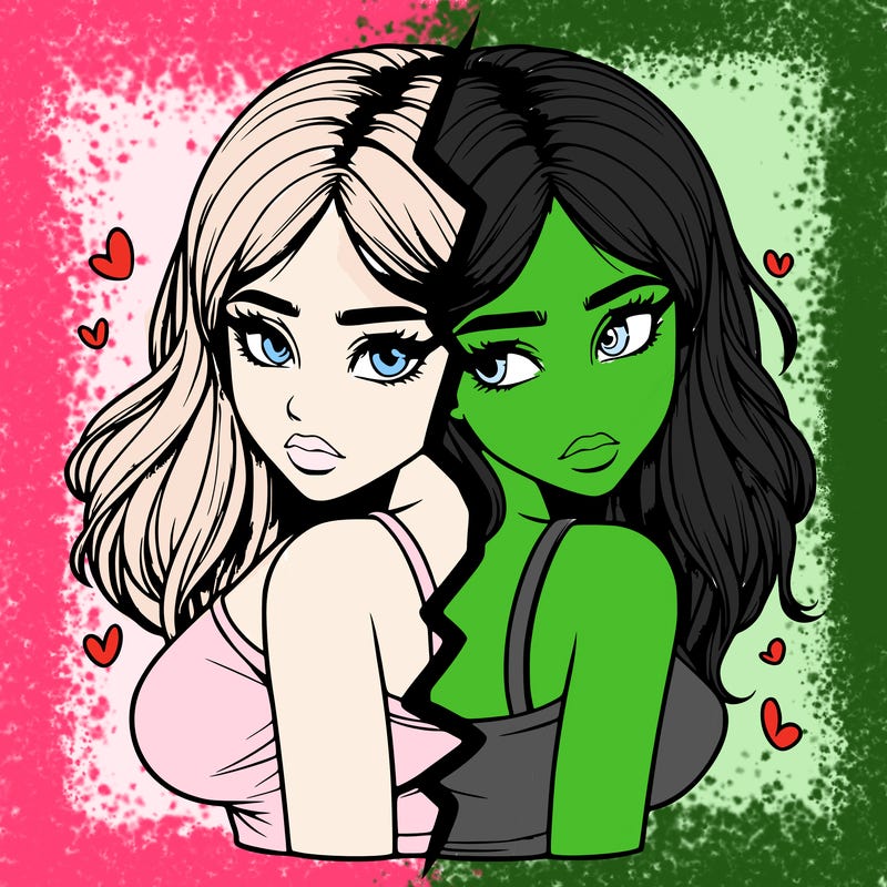 realistic girl split