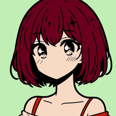 anime girl with short hair