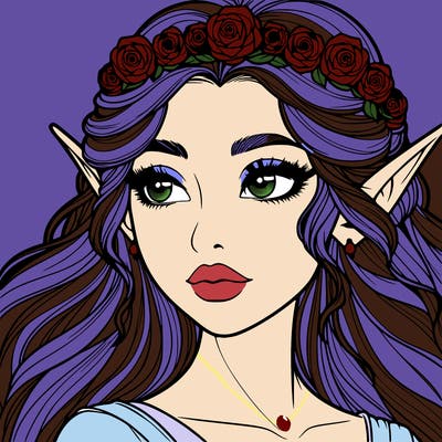 realistic beautiful elf princess