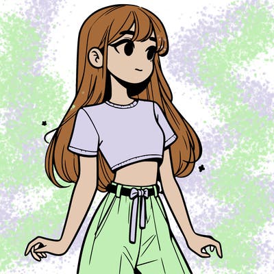 girl in a cute crop top