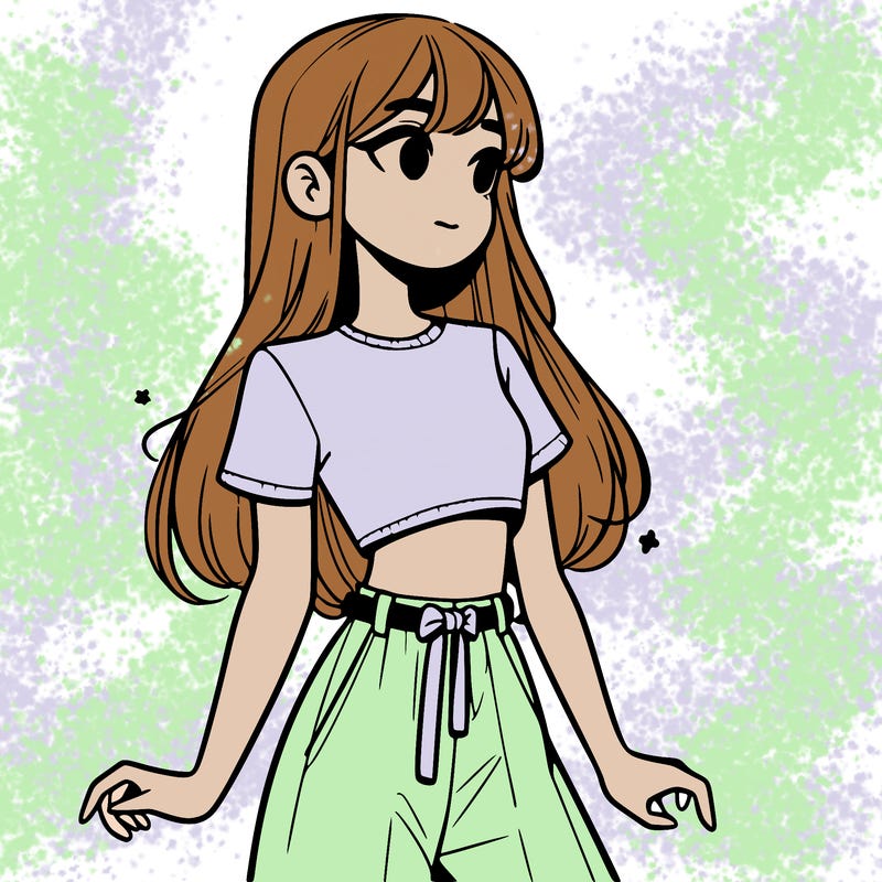 girl in a cute crop top