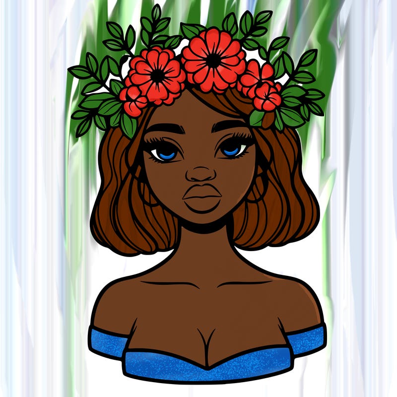 beautiful black people woman pretty girl