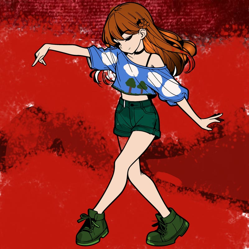 realistic girl danceing