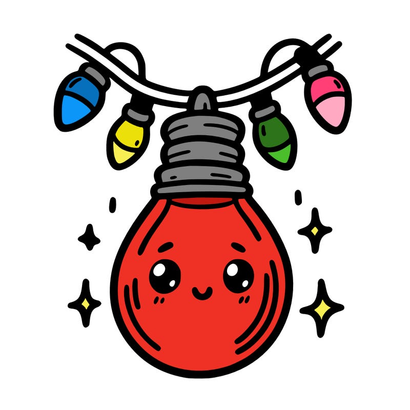 small bulb of a garland