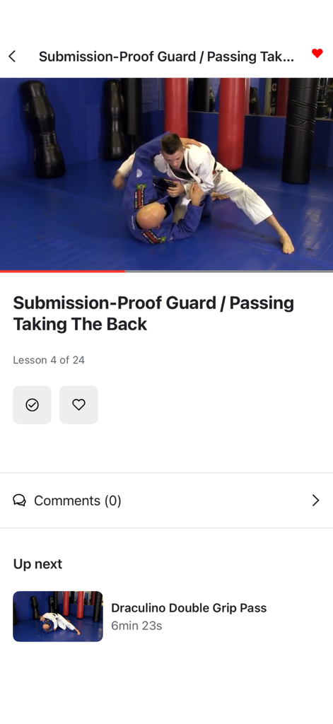 BJJ Master App by Grapplearts - BJJ Master App video lesson for submission-proof guard and passing