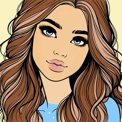 beautiful realistic girl