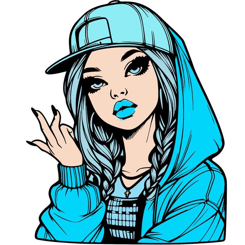 realistic hip hop girl