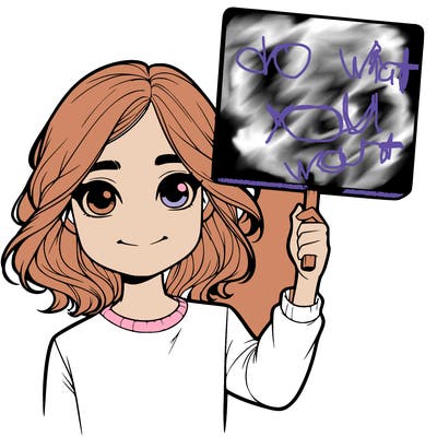 realistic girl holding up a sign