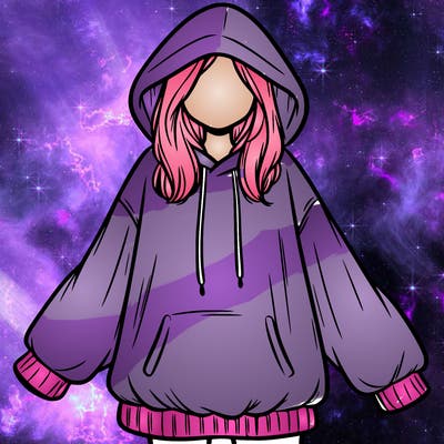 girl in oversized hoodie