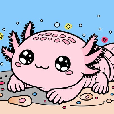 so so so cute. little little baby. axolotls