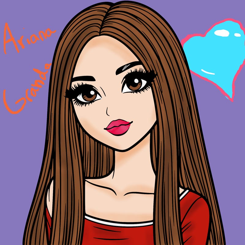 realistic girl with straight and long hair