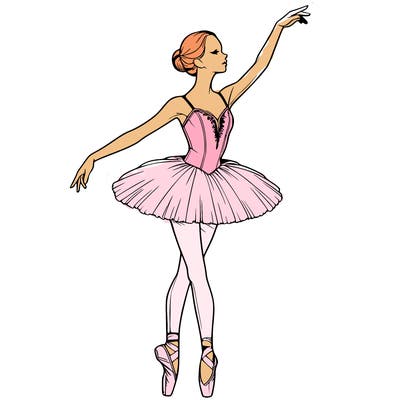 realistic ballerina