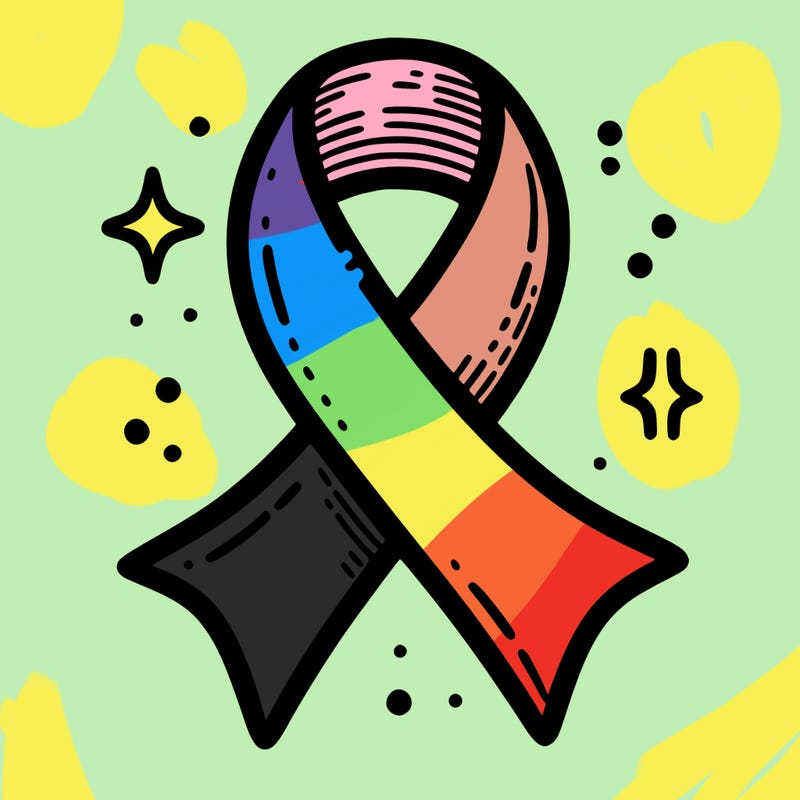 ribbon symbol of national breast cancer awareness month