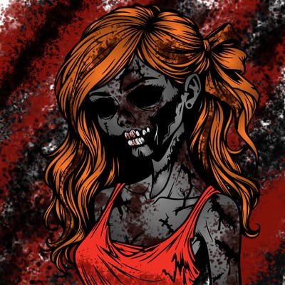 realistic zombie girl