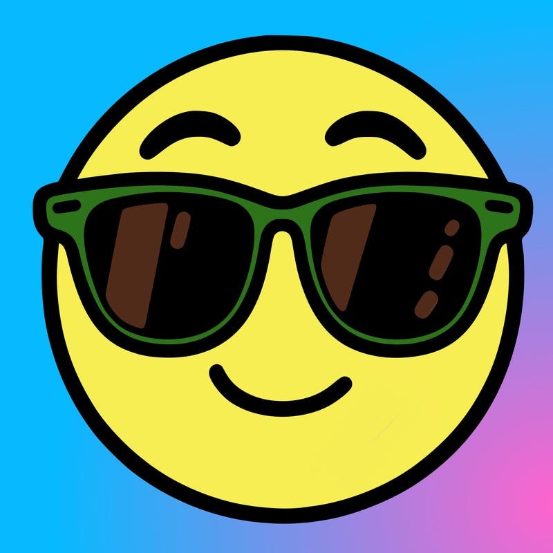 emoji with sunglasses