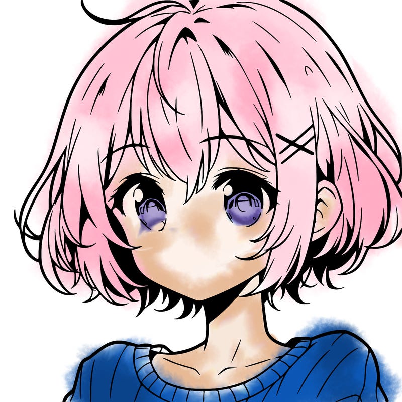 anime girl with short hair