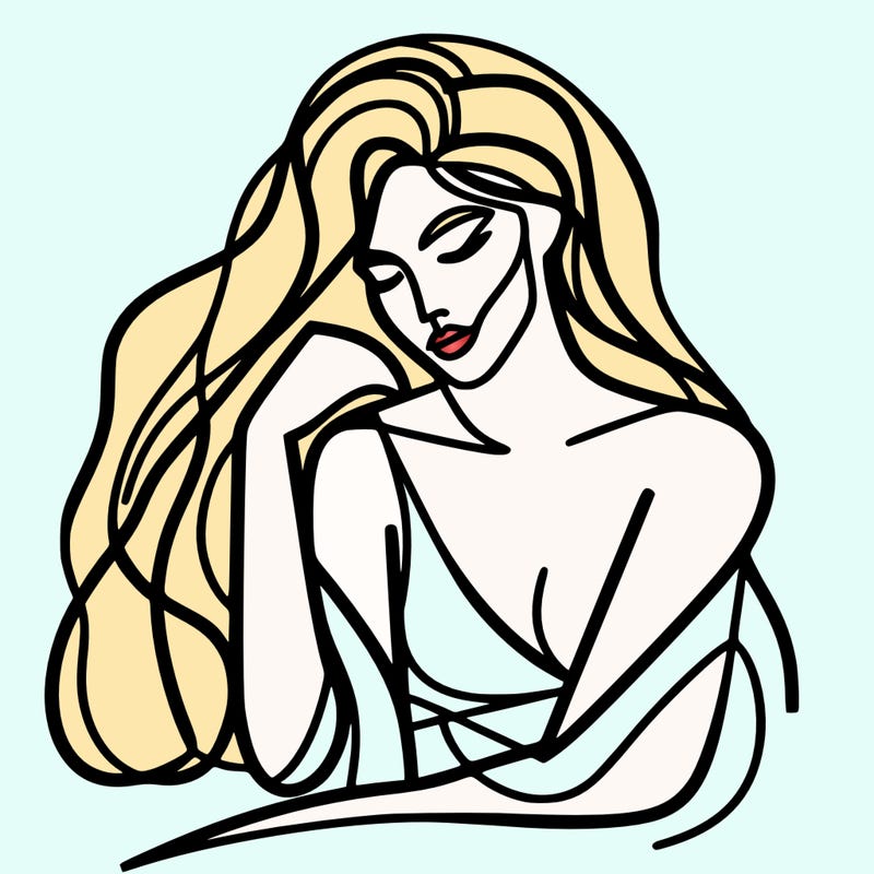 abstracted woman
