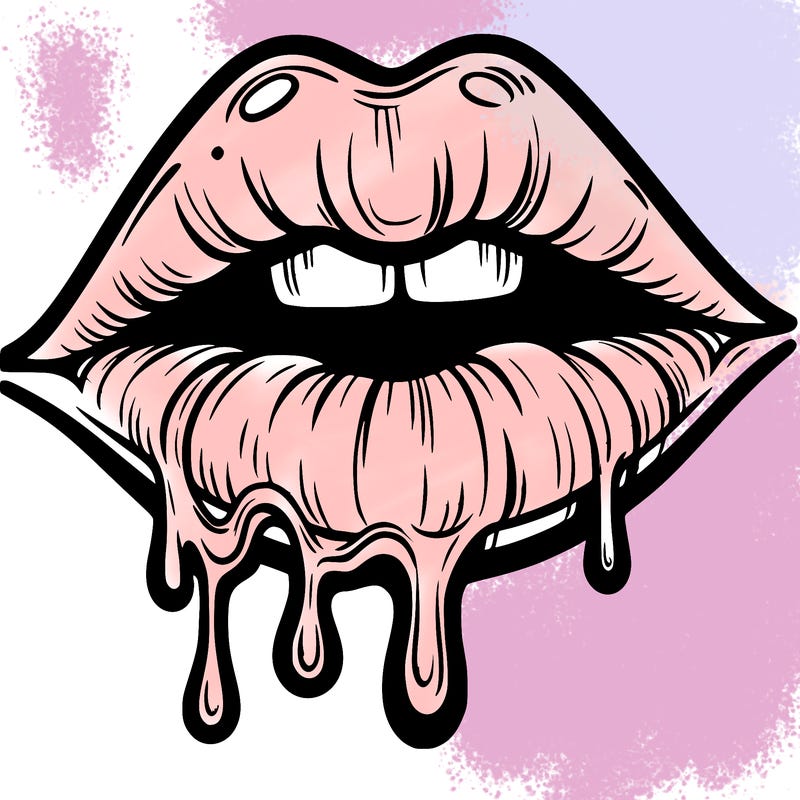 lips that look realistic and drip