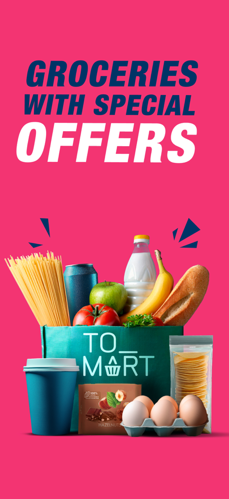 ToYou app promotional banner for grocery delivery with special offers