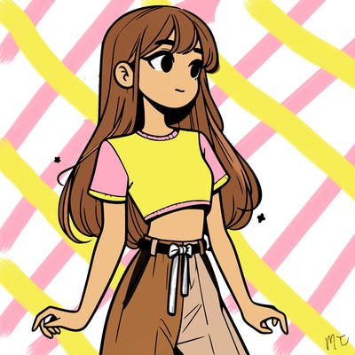 girl in a cute crop top