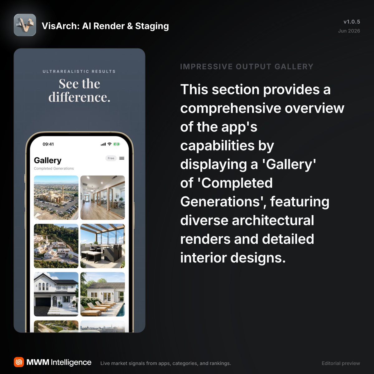 VisArch: AI Render & Staging - Graphics & Design App | MWM