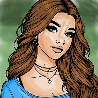 detailed realistic girl