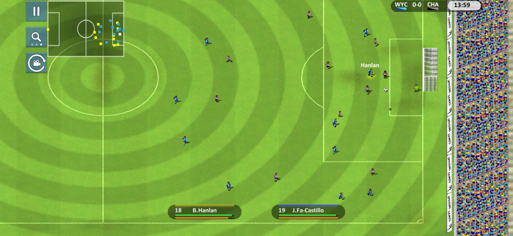 SSC '22 - Super Soccer Champs - Retro top down soccer match gameplay in SSC 22