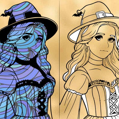 realistic girl in a halloween costume