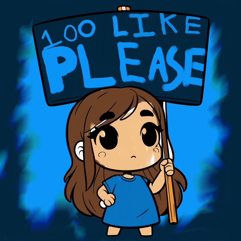 girl with blank sign