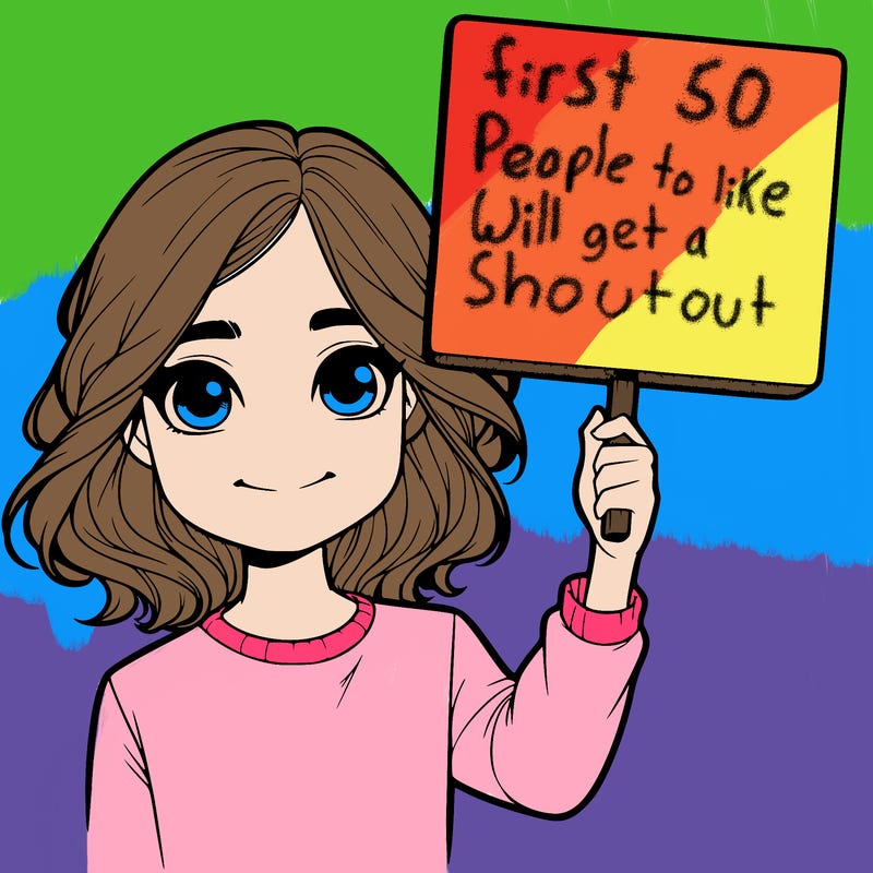 realistic girl holding up a sign