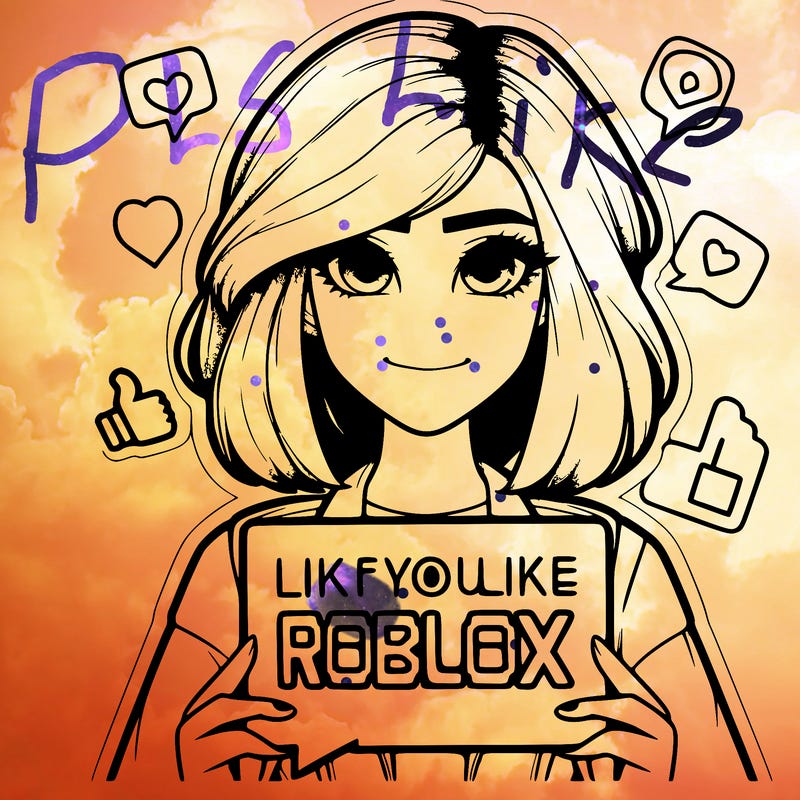 realistic girl saying like if you like roblox