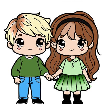 draco malfoy and a girl holding hands