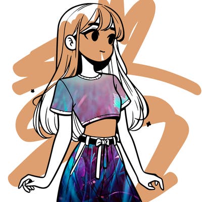 girl in a cute crop top