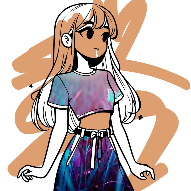 girl in a cute crop top