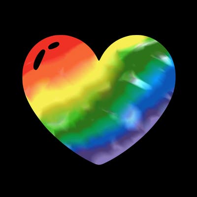 a blank heart