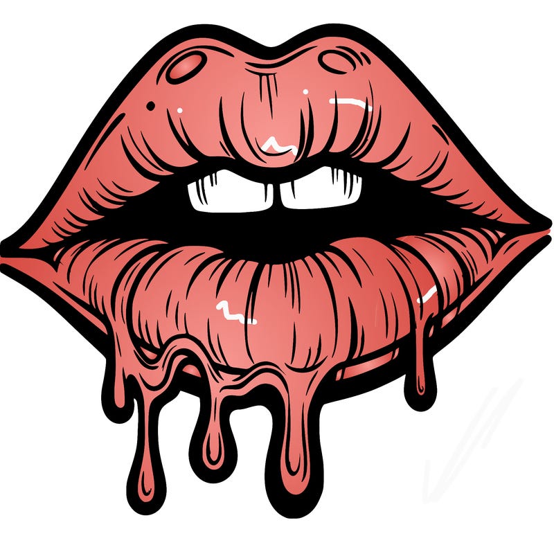 lips that look realistic and drip