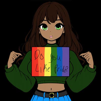 girl holding a blank sign in a long sleeve crop top