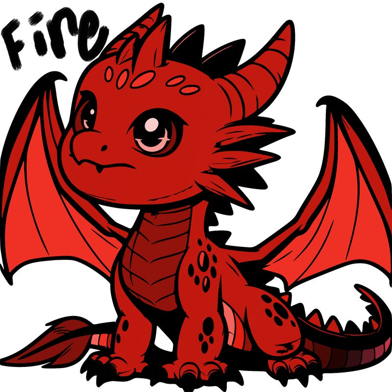 fierce baby night dragon