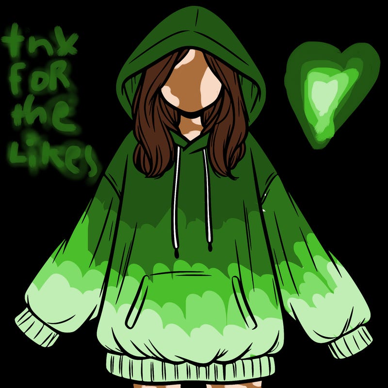 girl in oversized hoodie