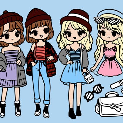 girls with fashion