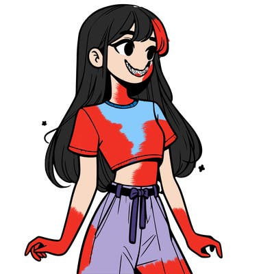 girl in a cute crop top