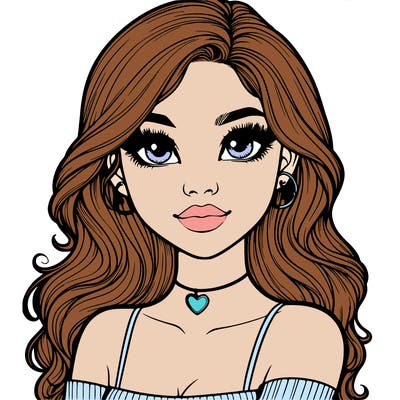 realistic pretty girl