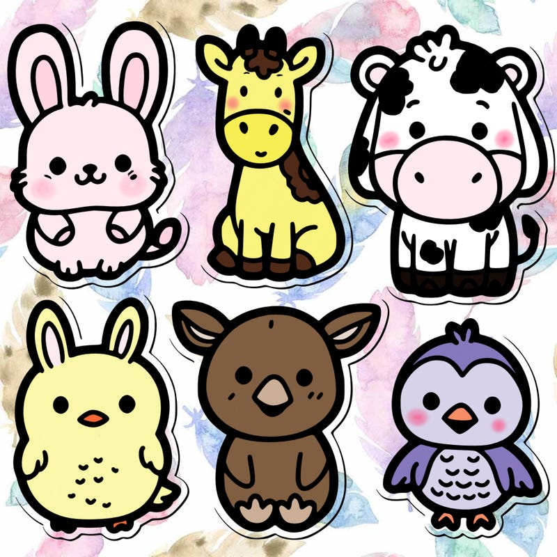 cute animal stickers