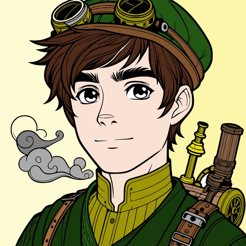 steampunk young adult male
