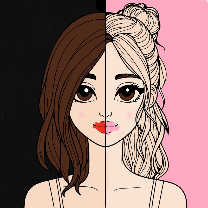 realistic girl split