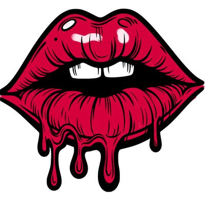 lips that look realistic and drip