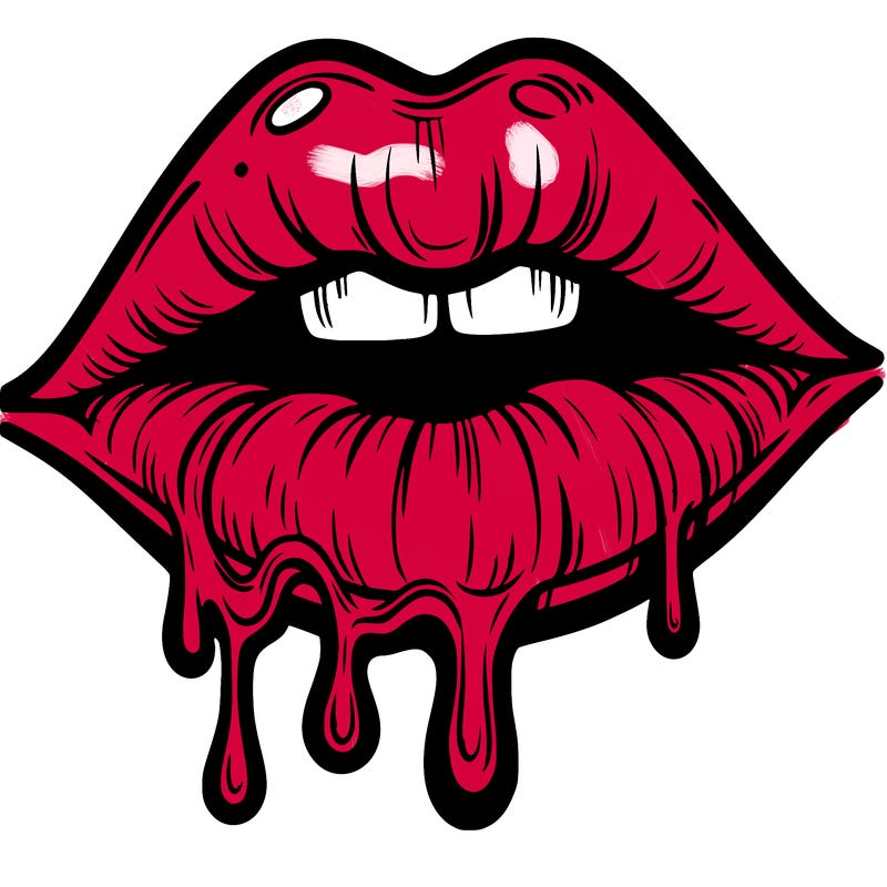 lips that look realistic and drip